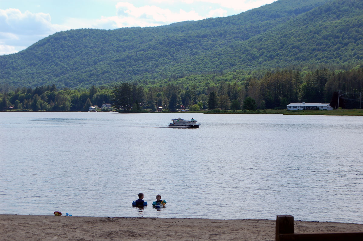 from the town beach